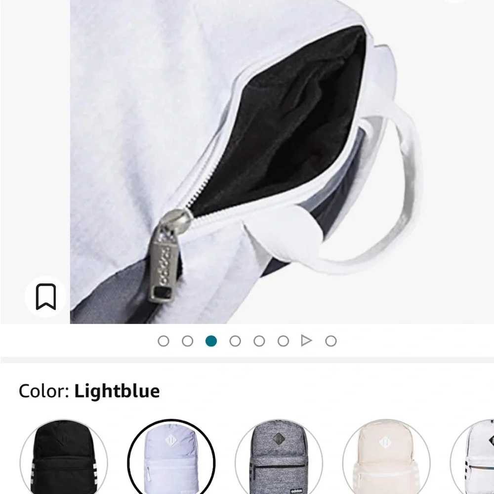 adidas Classic 3S Backpack, Pink Tint/White, One Size - light pink